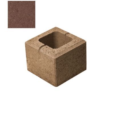 Element gard simplu, Petra Robusto 20x20x16 cm, maro