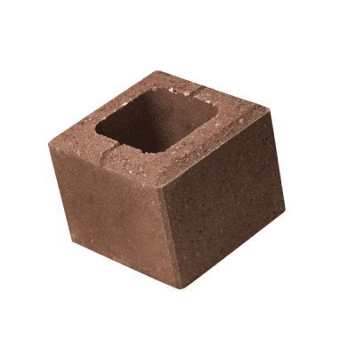 Element gard simplu, Petra Robusto 20x20x16 cm, maro