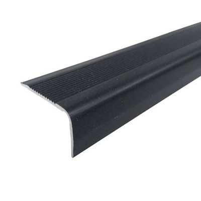 Profil aluminiu pentru treapta, PM660111-N, gri granulat, 1200 x 40 x 25 mm