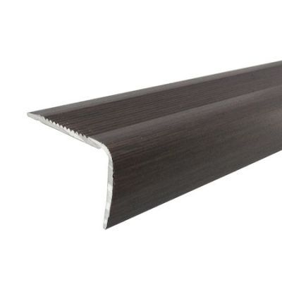 Profil aluminiu pentru scara, 40*25mm, 120cm, PM660481-N, Wenge