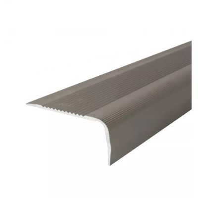 Profil aluminiu pentru treapta, PM66479, olive, 2700 x 40 x 25 mm