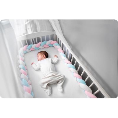 Protectie pentru patut Ricokids 3m - albastru si roz 722105