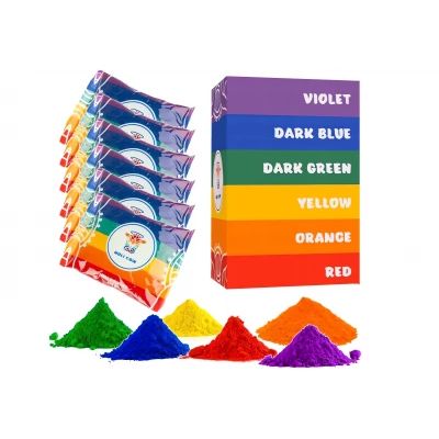 Pudra Holi colorata - set 6x100g 10565