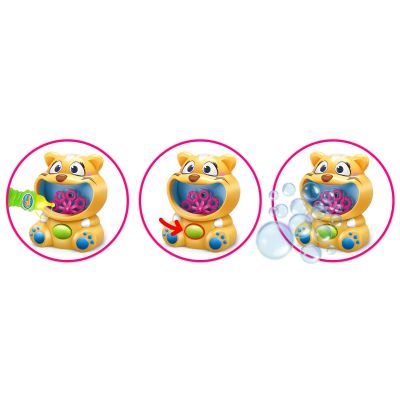 Ricokids RK-900 masina cu bule pentru pisicute galbene 790001