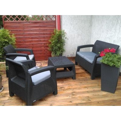 Set mobilier de gradina delano graphite coolgrey