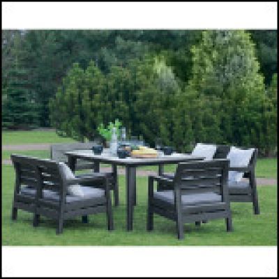 Set mobilier de gradina delano graphite coolgrey