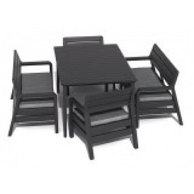 Set mobilier de gradina delano graphite coolgrey