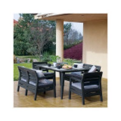 Set mobilier de gradina delano graphite coolgrey