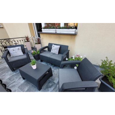 Set mobilier de gradina delano graphite coolgrey