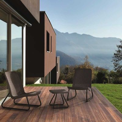 Set mobilier de gradina rio patio whiskey brown