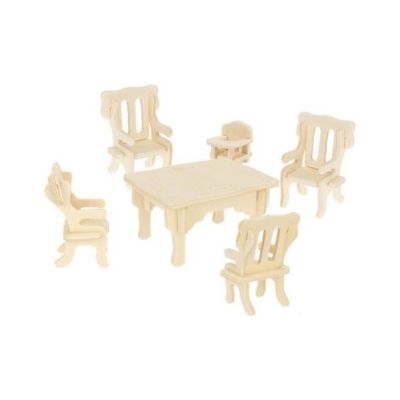 Set mobilier din lemn pentru papusi 34BUC/SET 9423