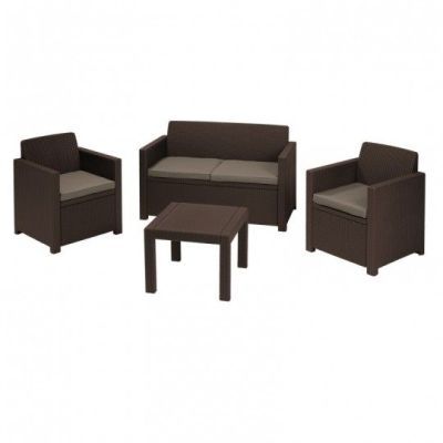 Set mobilier gradina maro Alabama