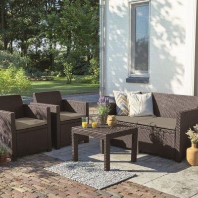 Set mobilier gradina maro Alabama