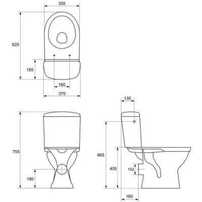 Set wc compact 114 merida 010 3/6 K03-014 Cersanit 20210321