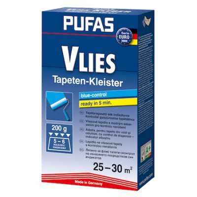 Adeziv pentru tapet vlies, interior, Pufas Blue Control, 200 g