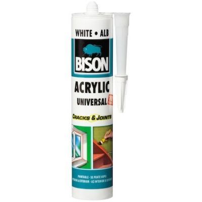 Etansant acrilic Bison Universal, alb interior / exterior, 300 ml