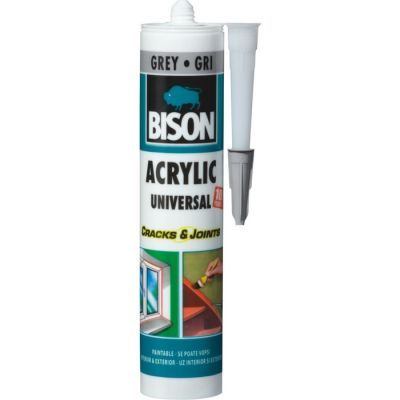 Etansant acrilic Bison Universal, gri, interior / exterior, 300 ml