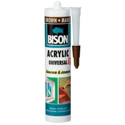 Etansant acrilic Bison Universal, maro, interior / exterior, 300 ml