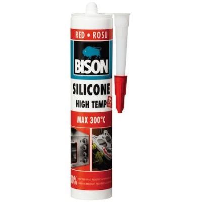 Silicon rezistent la temperaturi ridicate, roșu, Bison 280ml