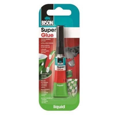 Bison Superglue 3G*12 blistere CRD - 401000