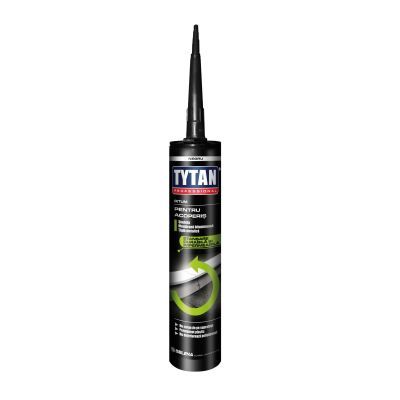 Silicon de etansare, bitum-fibre, negru, pentru acoperis, Tytan 280 ml