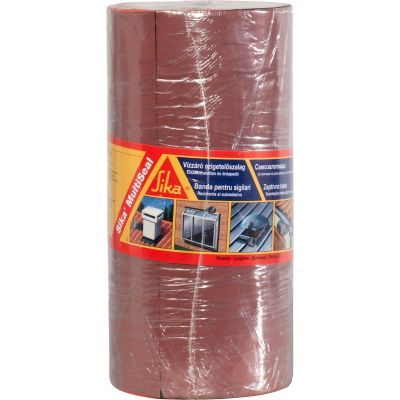 Banda bituminoasa pentru etansare, Sika, MultiSeal, maro teracota, 3 m x 200 mm