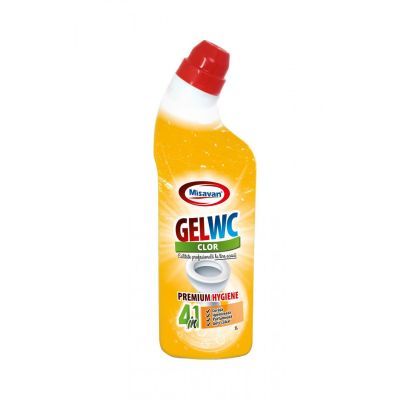 Solutie Curatare Toaleta Misavan Gel Wc Clor 4 in 1, 1L