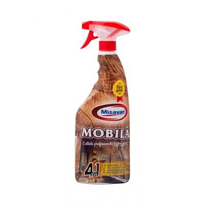 Solutie de curatare si intretinere pentru mobila, Misavan 4 in 1 - 750 ml