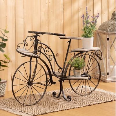 Suport plante biciclete lemn inaltime 59 cm 124880