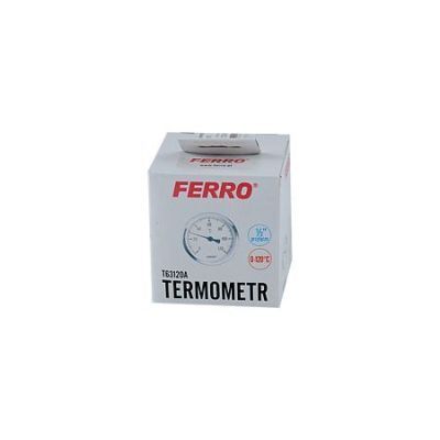 T100120a termometru Ferro axial 1/2 0-120C 100mm