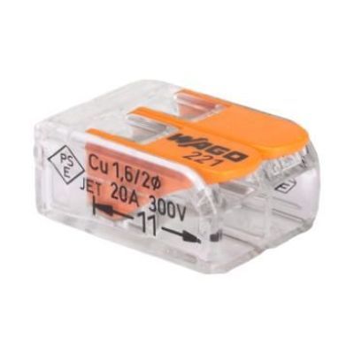 Wg clema legatura 2P FY/MYF 0.2/4mm2 221-412-EL31898 5buc/pach