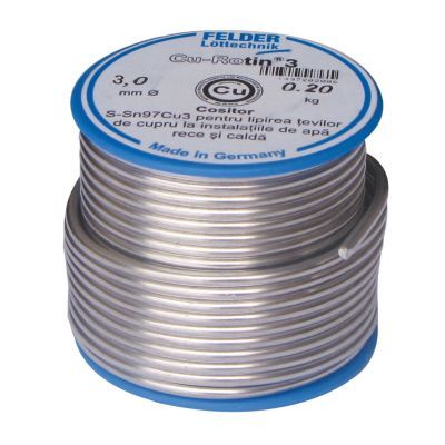 Aliaj pt lipire moale cupru 3mm 200G Felder(1/10)