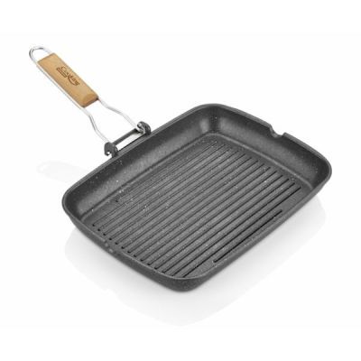 Tigaie grill cu maner DETAS.35X4.5CM Hr-sb-sp5217