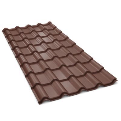 Tigla metalica, Bilka, Balcanic ,35 RAL 8017, maro mat, 0.50mm