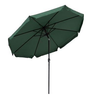 Umbrela mare de gradina 3m diagonala rupta cu manivela verde Sl-um003b