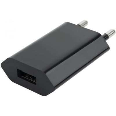 Usb Charger 1A (5W) BLACK-COMPACT USB Power Supply With 1ZUSB connector Psup-usb-w110bk-gbay