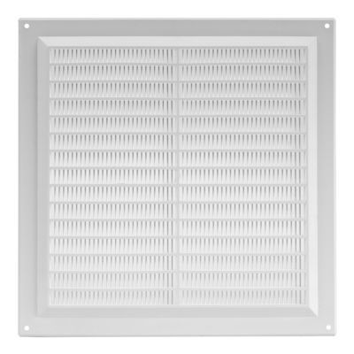 Grila de ventilatie metalica cu plasa 250X250 alb 679794