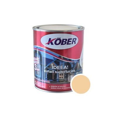 Vopsea alchidica pentru lemn / metal, Kober Ideea, interior / exterior, bej, 0.75 L