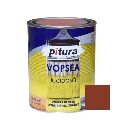 Vopsea alchidica pentru lemn / metal, lucioasa, Pitura, interior / exterior, maro deschis V53731, 0.6 L