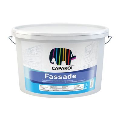 Vopsea lavabila exterior Caparol Fassaden Weiss, alb, 9 l