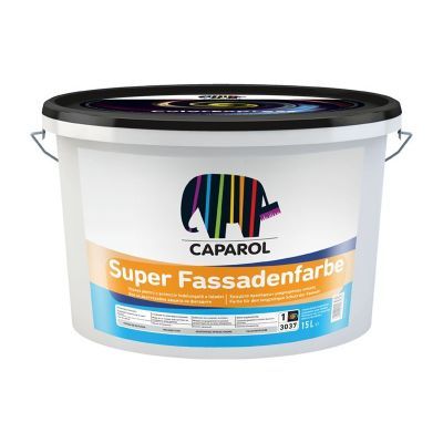 Vopsea lavabila exterior Caparol Super Fassadenfarbe, alb Baza 1, 15 l