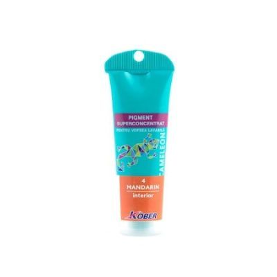 Pigment Kober, superconcentrat, mandarin SCP4 - F, pentru vopsea lavabila, 30 ml