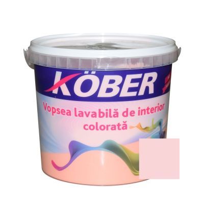 Vopsea lavabila interior, colorata, Kober, flamingo V8325, 4 L