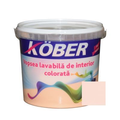 Vopsea lavabila interior, colorata, Kober, piersica V8330, 4 L