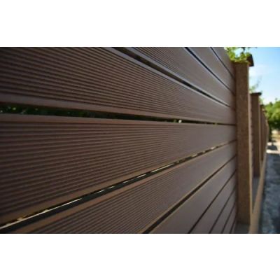 Scândură WPC F120x24x4000 mm, Maro închis cu Rizuri