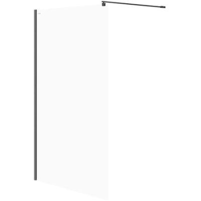 Cabina de DUS Walk-IN Mille neagra 120X200CM sticla transparenta S161-004