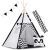 Cort Tipi Cu Ghirlanda Si Lumini 120X120X160CM RK-400 740005